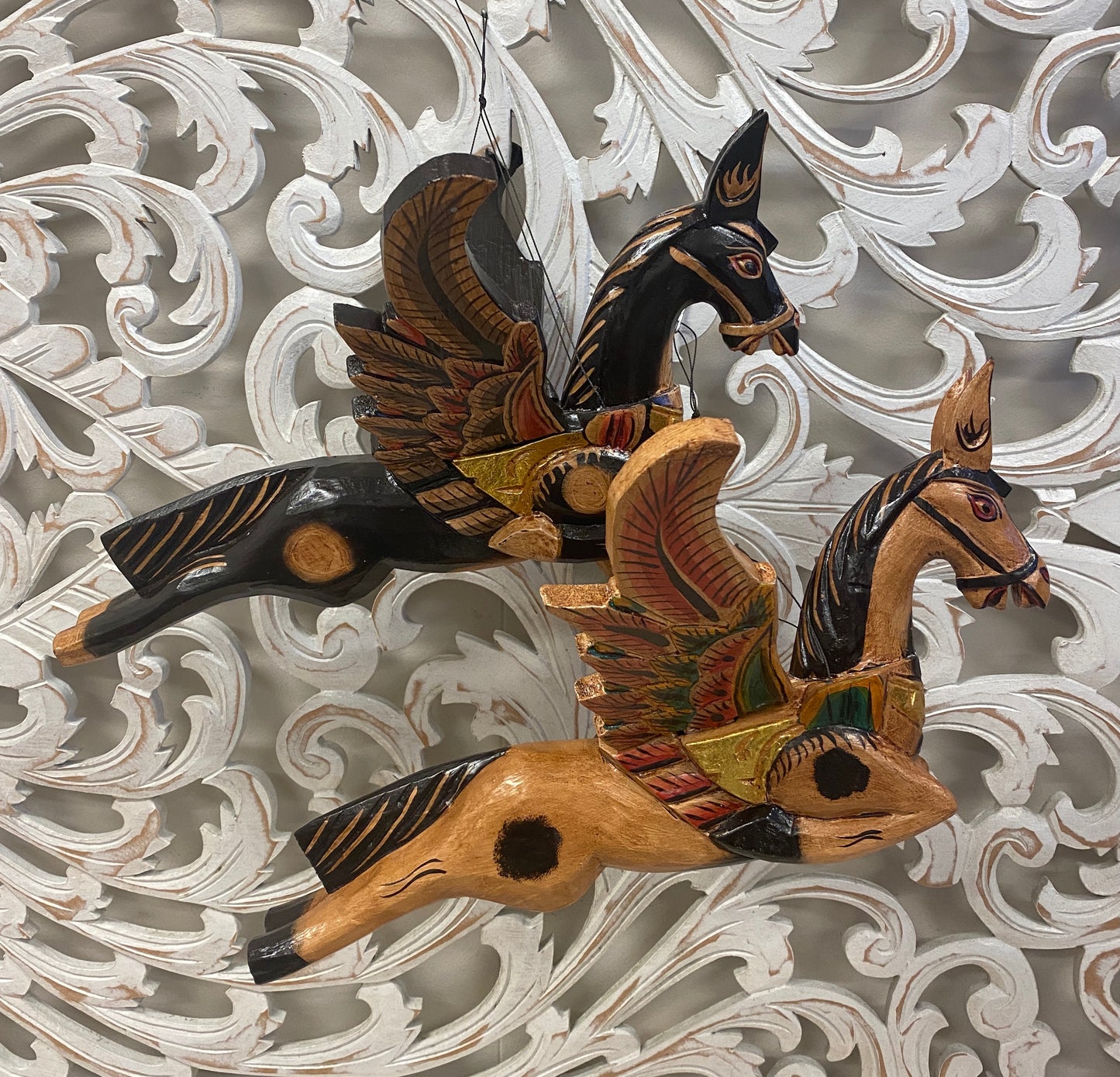 Hand Carved Flying Horse Spirit chasers - Available in 2 colors