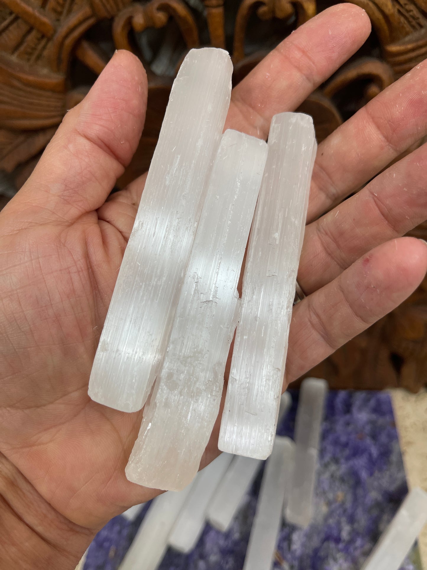 4" Mini Selenite Wands