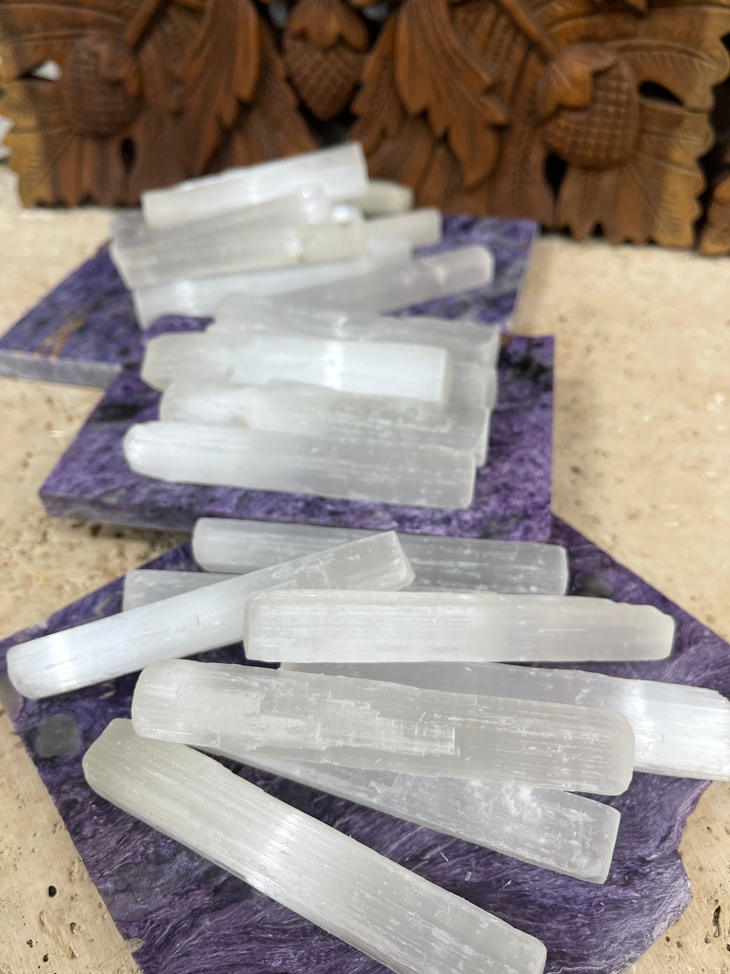 4" Mini Selenite Wands
