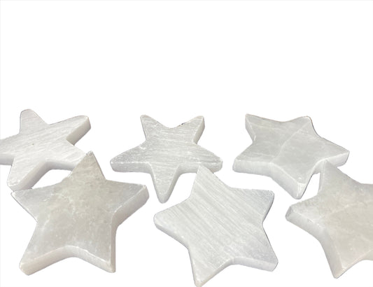 Selenite Star  Crystal Charging Cleaning tiles