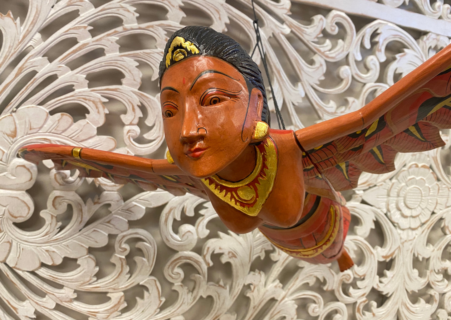 XXL Hand Carved Flying Goddess Dewi Sri Spirit Chasers