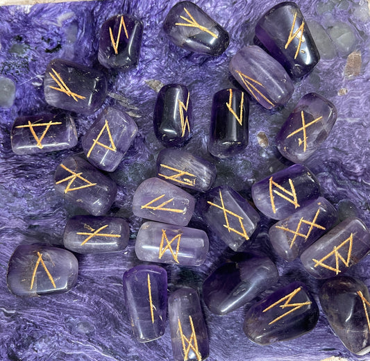 Amethyst Rune Divination Sets