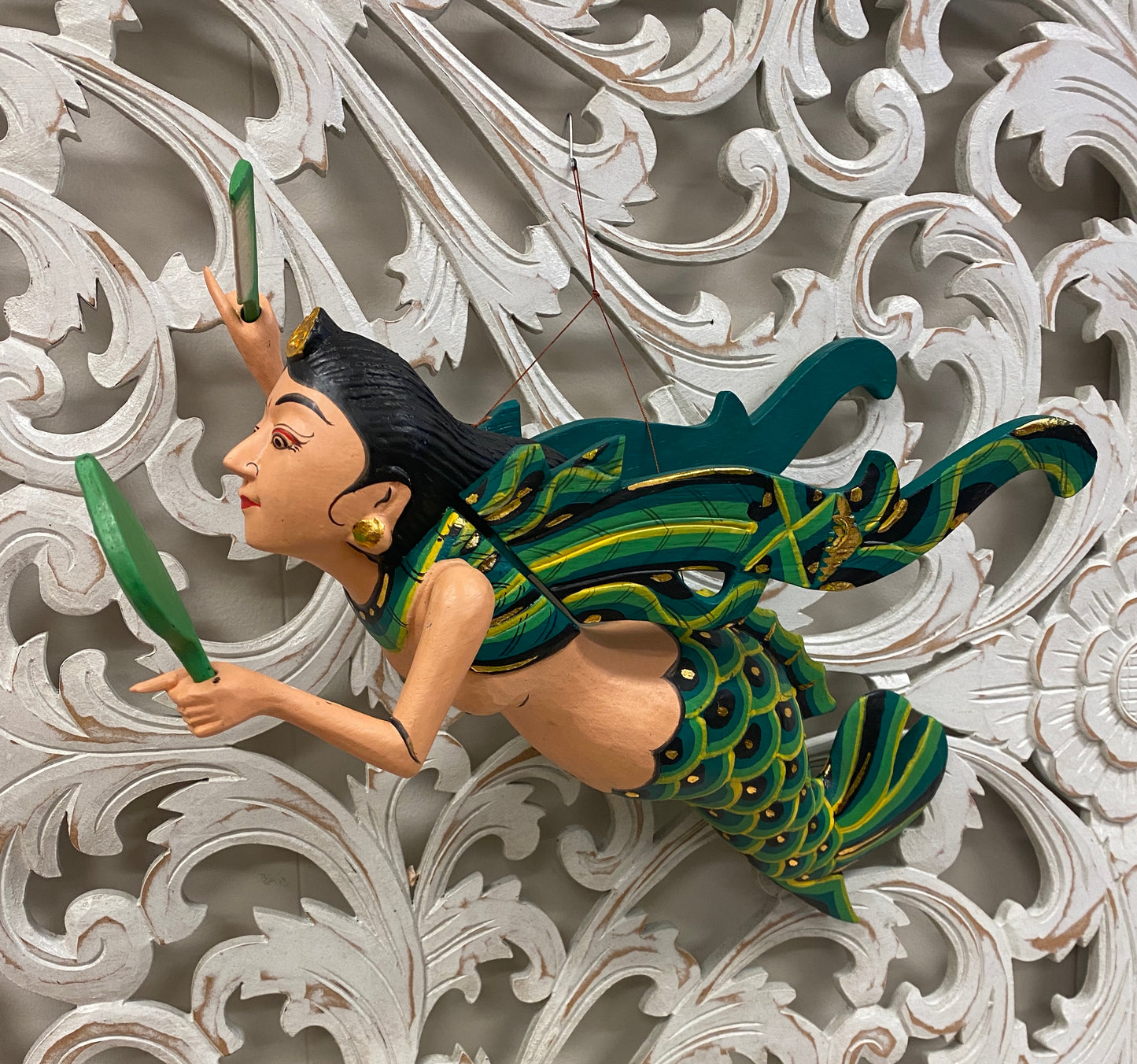 Flying Goddess Mermaid Spirit Chaser with Comb & Mirror | 3 Colors