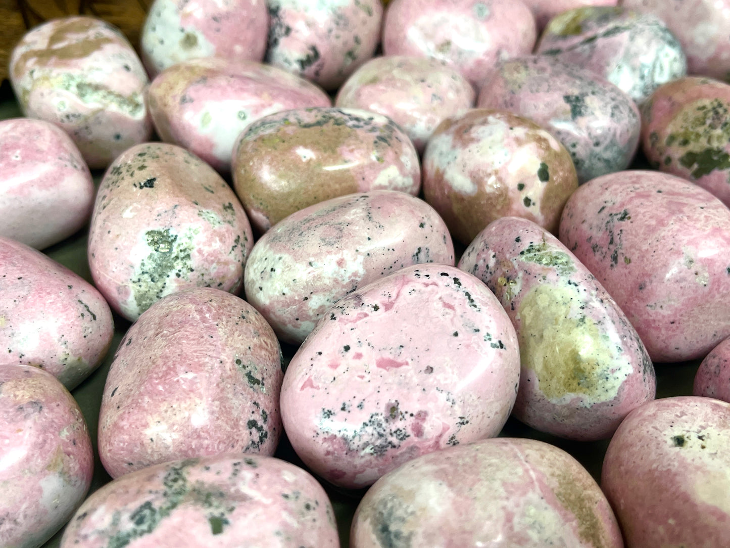 Large Rhodonite Tumbles | Light Pink