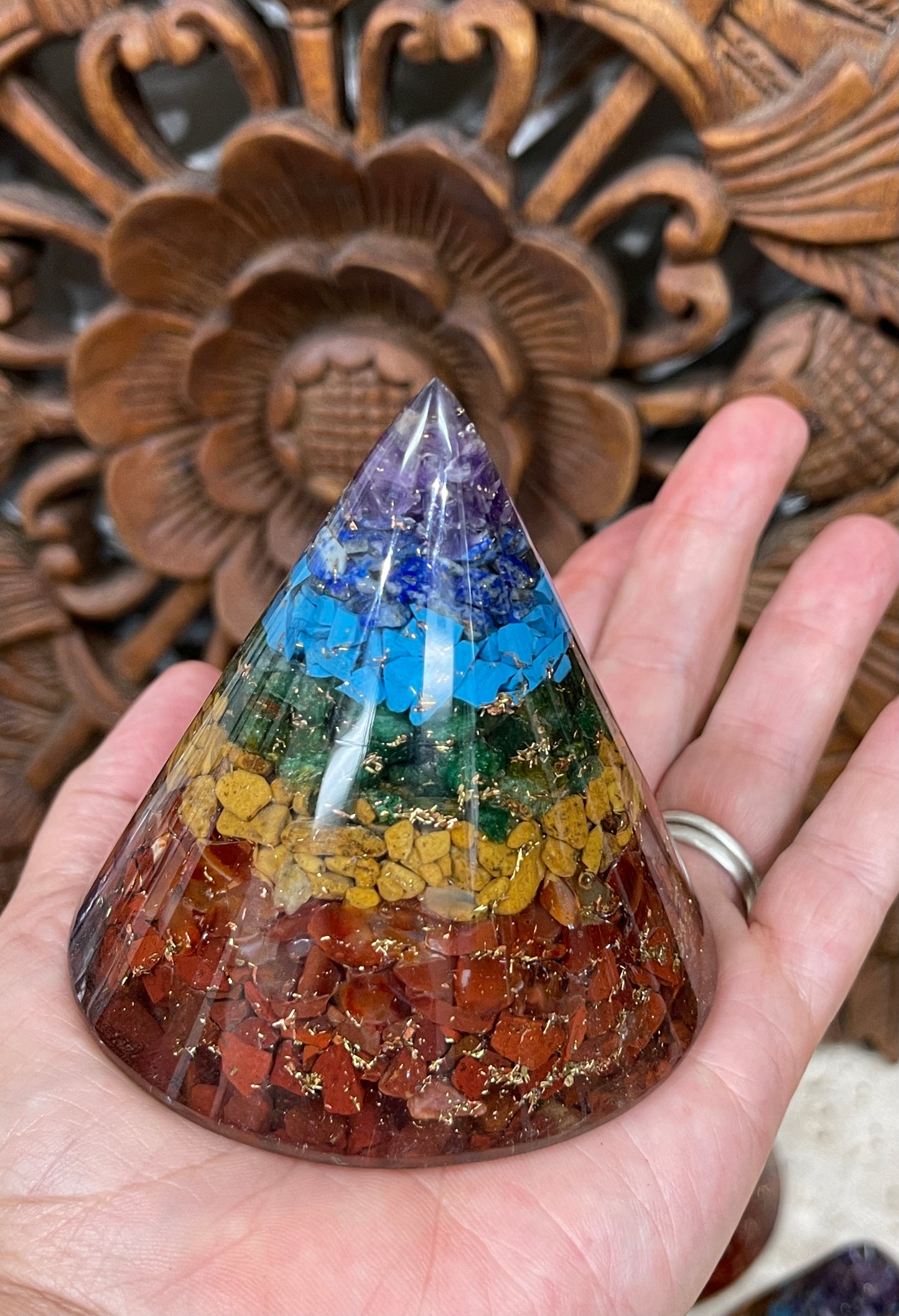 Orgonite Chakra Pyramids