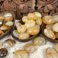 Golden Healer Quartz Palm Stones