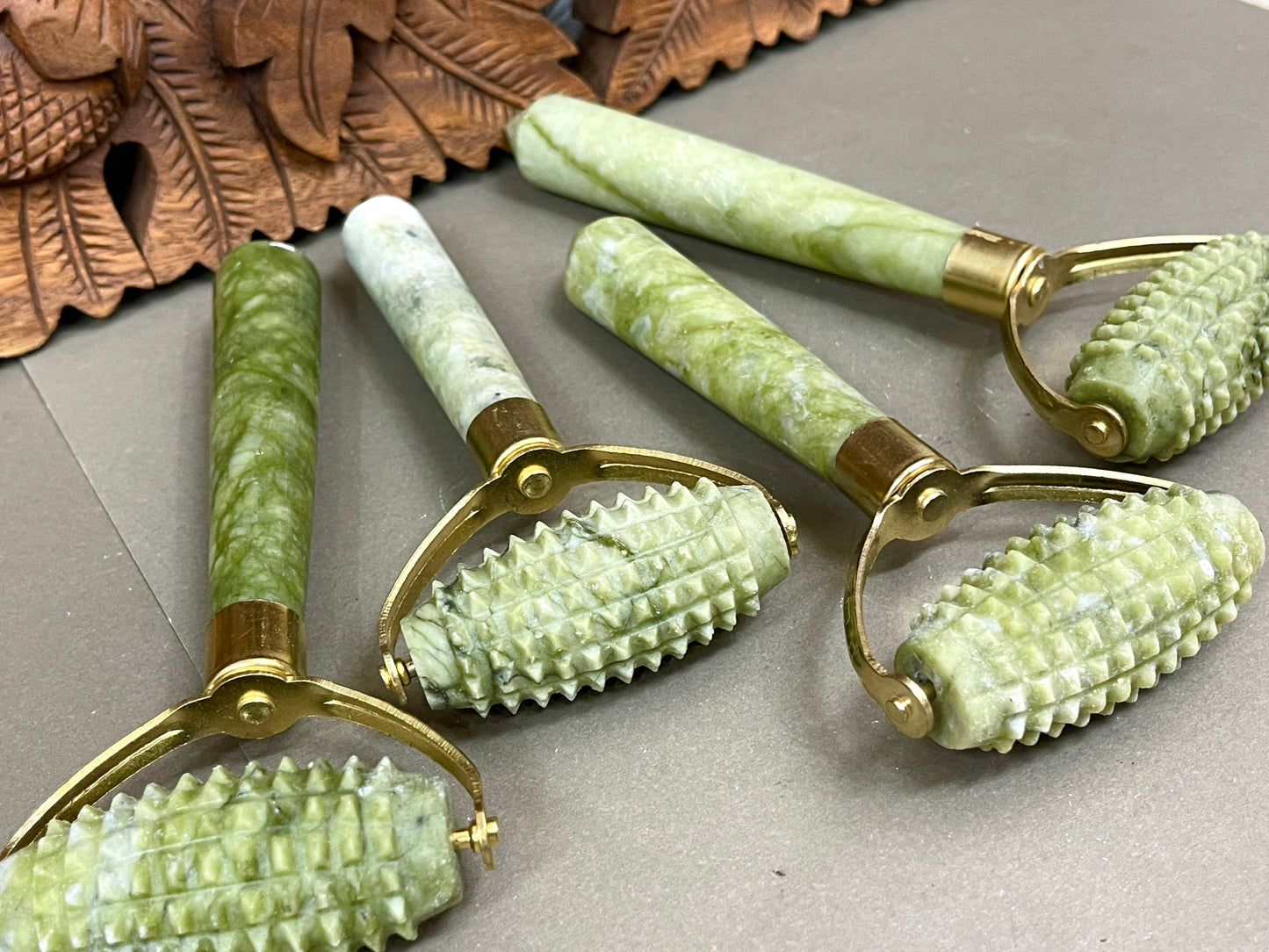 Jade Spiked Massage Rollers