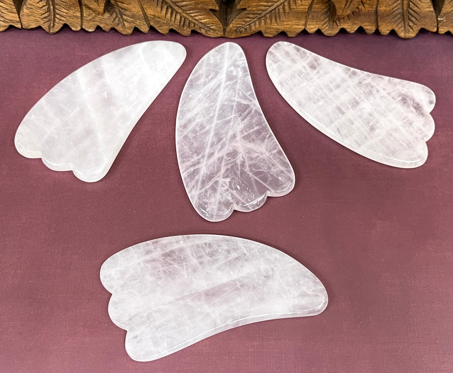 Rose Quartz Gua sha Massage Stones