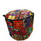 Large Rajasthani Patchwork Fabric Ottoman | 10 Colors