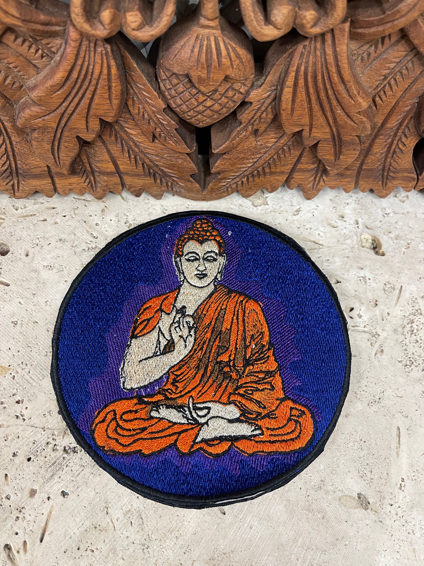 Embroidered Buddha Patches