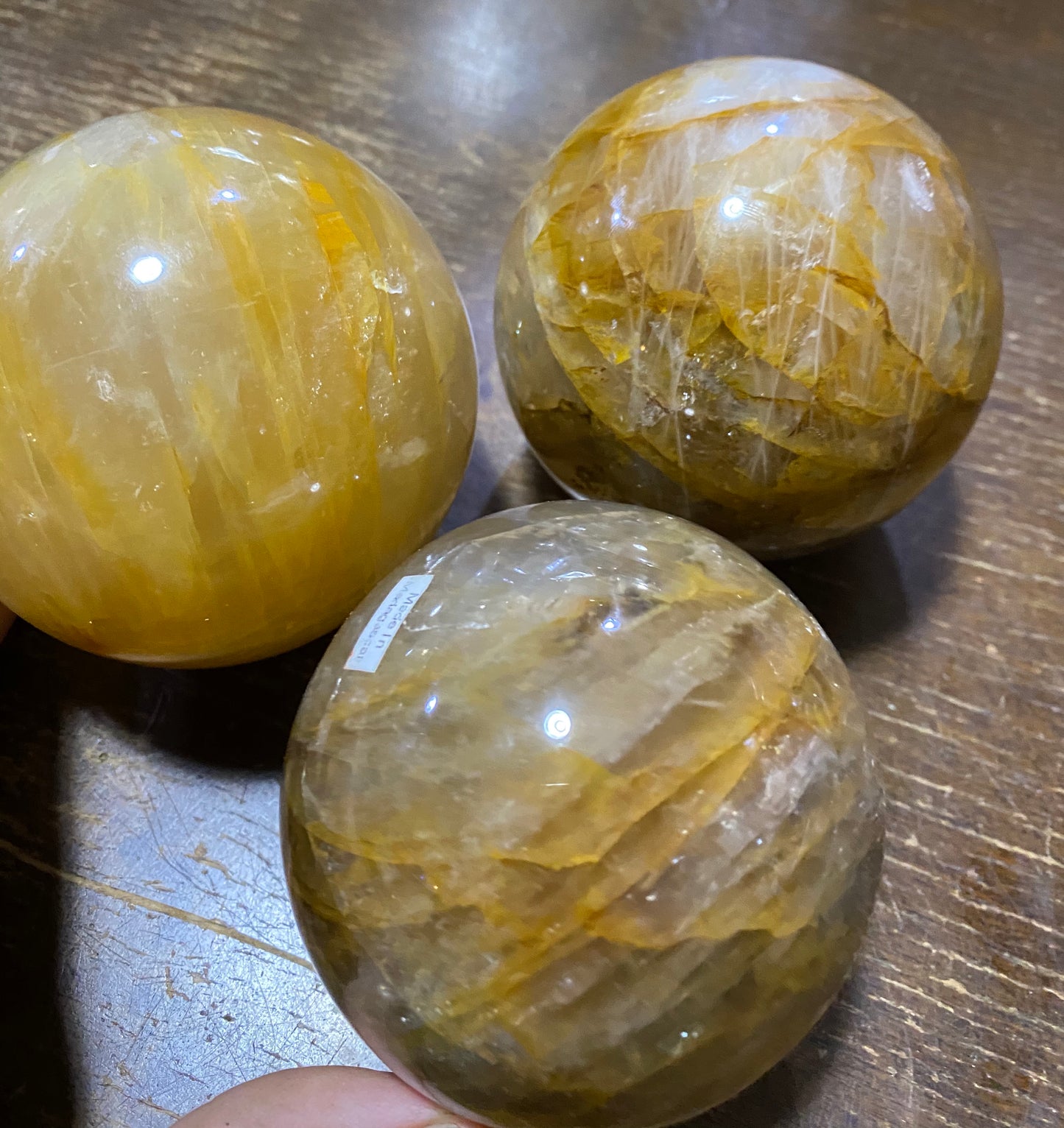 Golden Healer Quartz Spheres