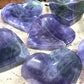 Fluorite Carved Heart Offering Bowls