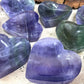 Fluorite Carved Heart Offering Bowls