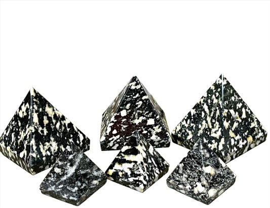 Zeebra Agate Pyramids