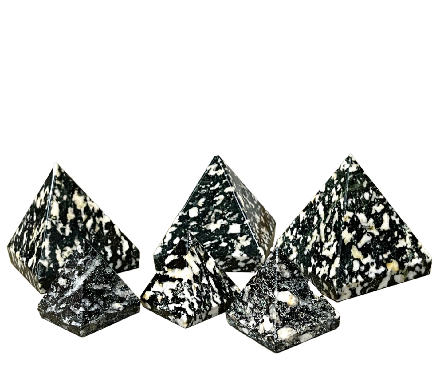 Zeebra Agate Pyramids