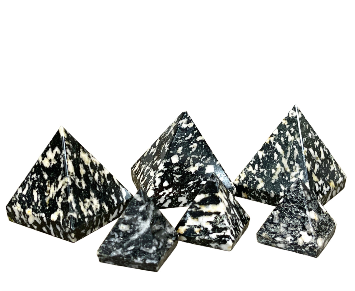 Zeebra Agate Pyramids