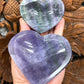 Fluorite Carved Heart Offering Bowls