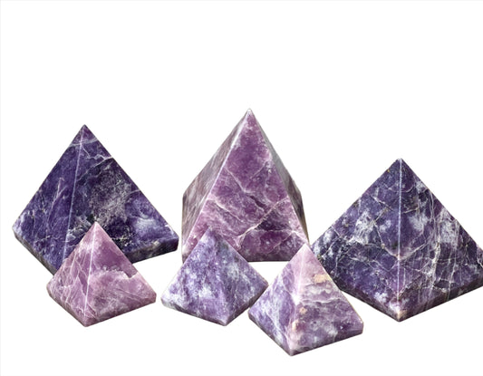 Lepidolite Pyramids