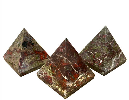 Dragons Blood Jasper Pyramids