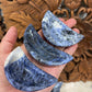 Sodalite Carved Moon offering Bowls