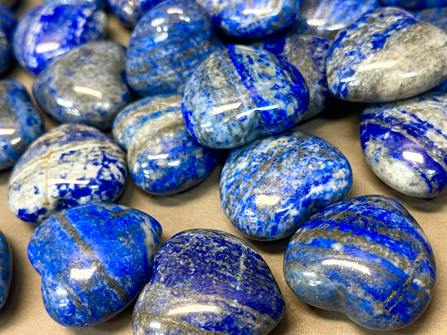 Lapis Lazuli Pocket Hearts