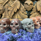Hand Carved Crystal Skulls 1.5" - Available in 12 Stones