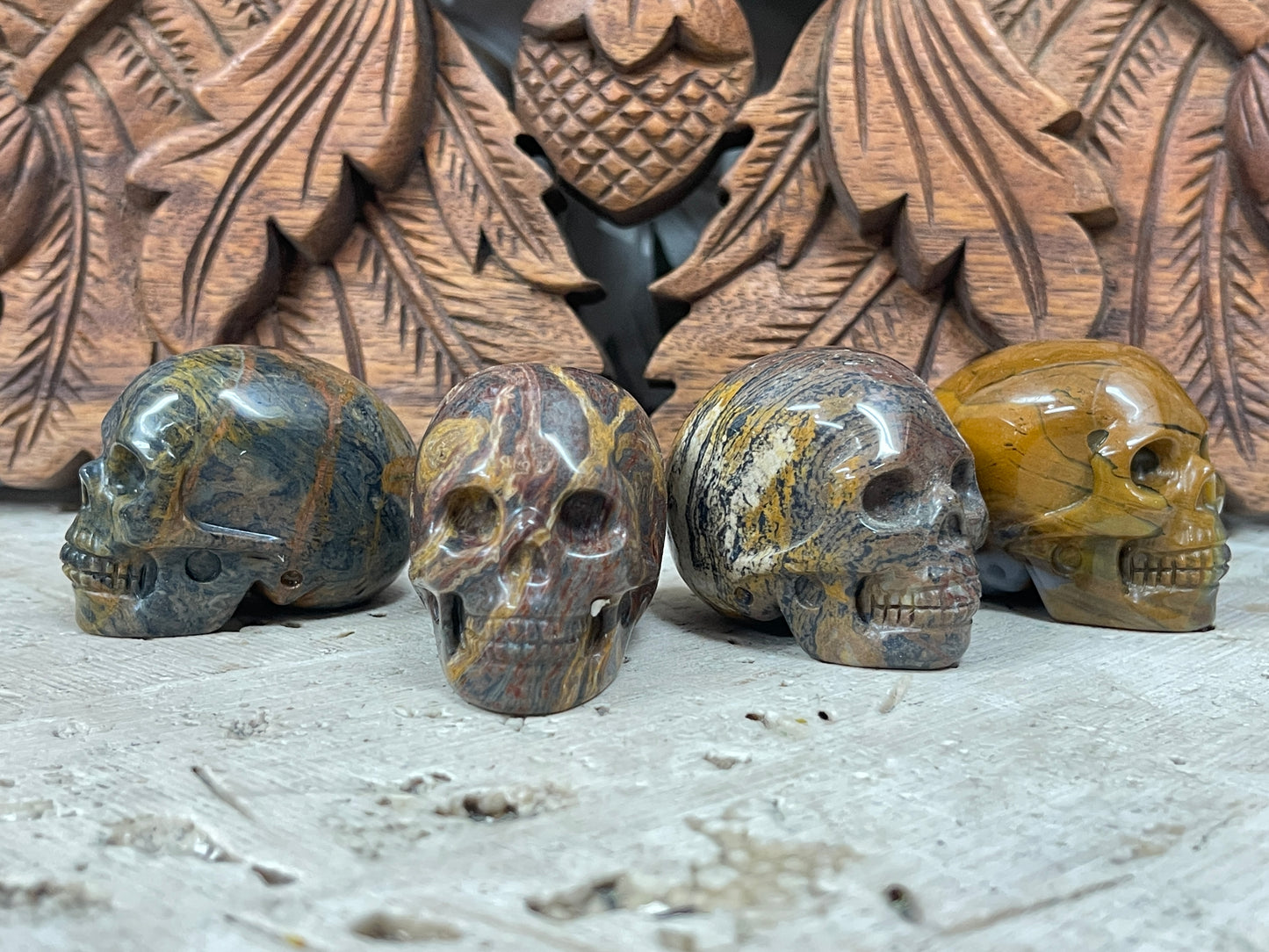 Hand Carved Crystal Skulls 2" - Available in 13 Stones