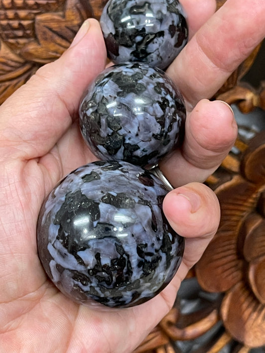 Mystic Merlinite (Indigo Gabbro) Spheres