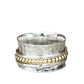 Sterling & Brass combo Spinner Rings