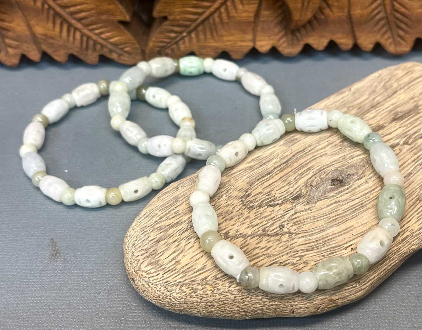 Carved Jade Bracelets