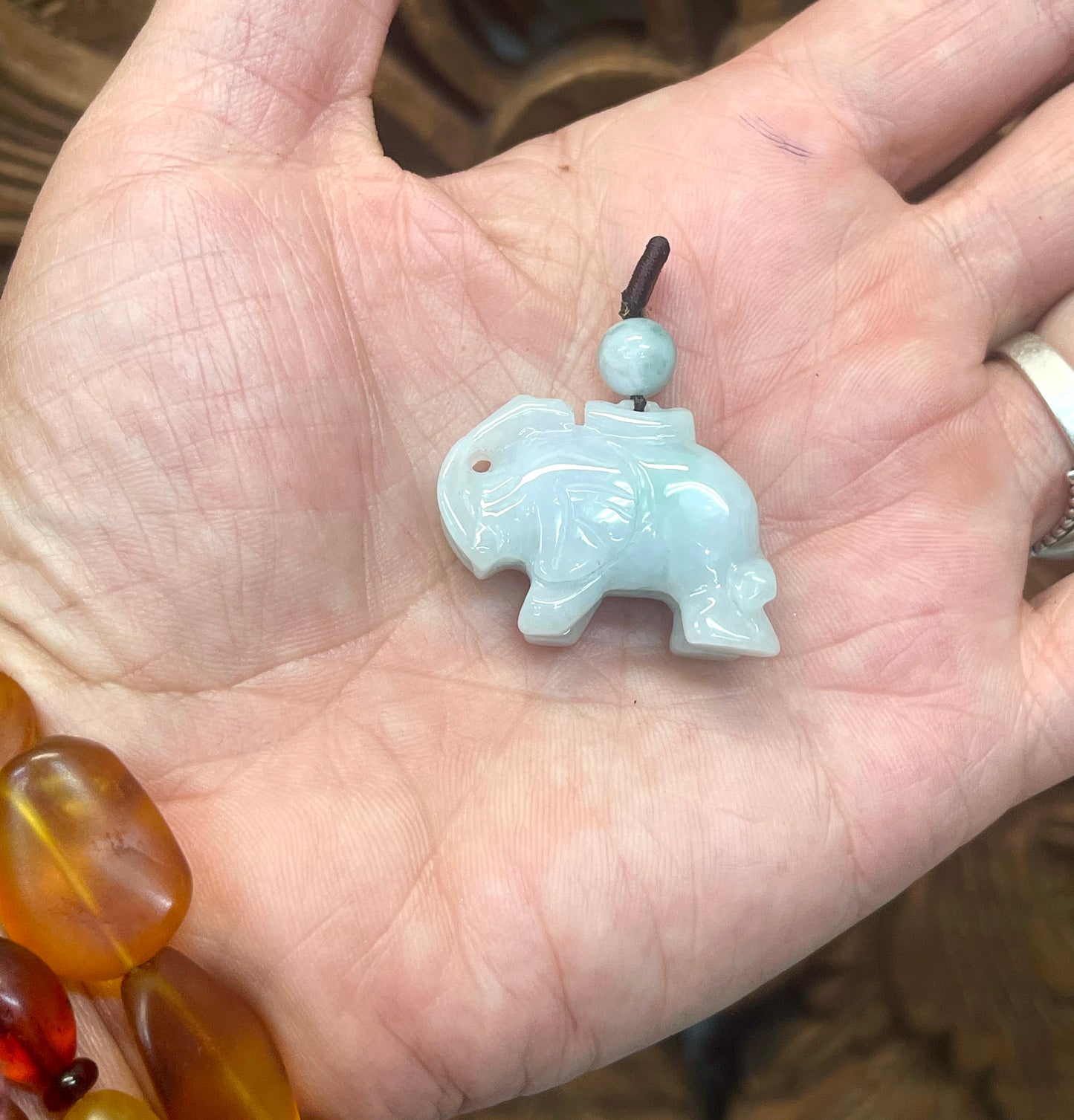 Jade Elephant Pendants