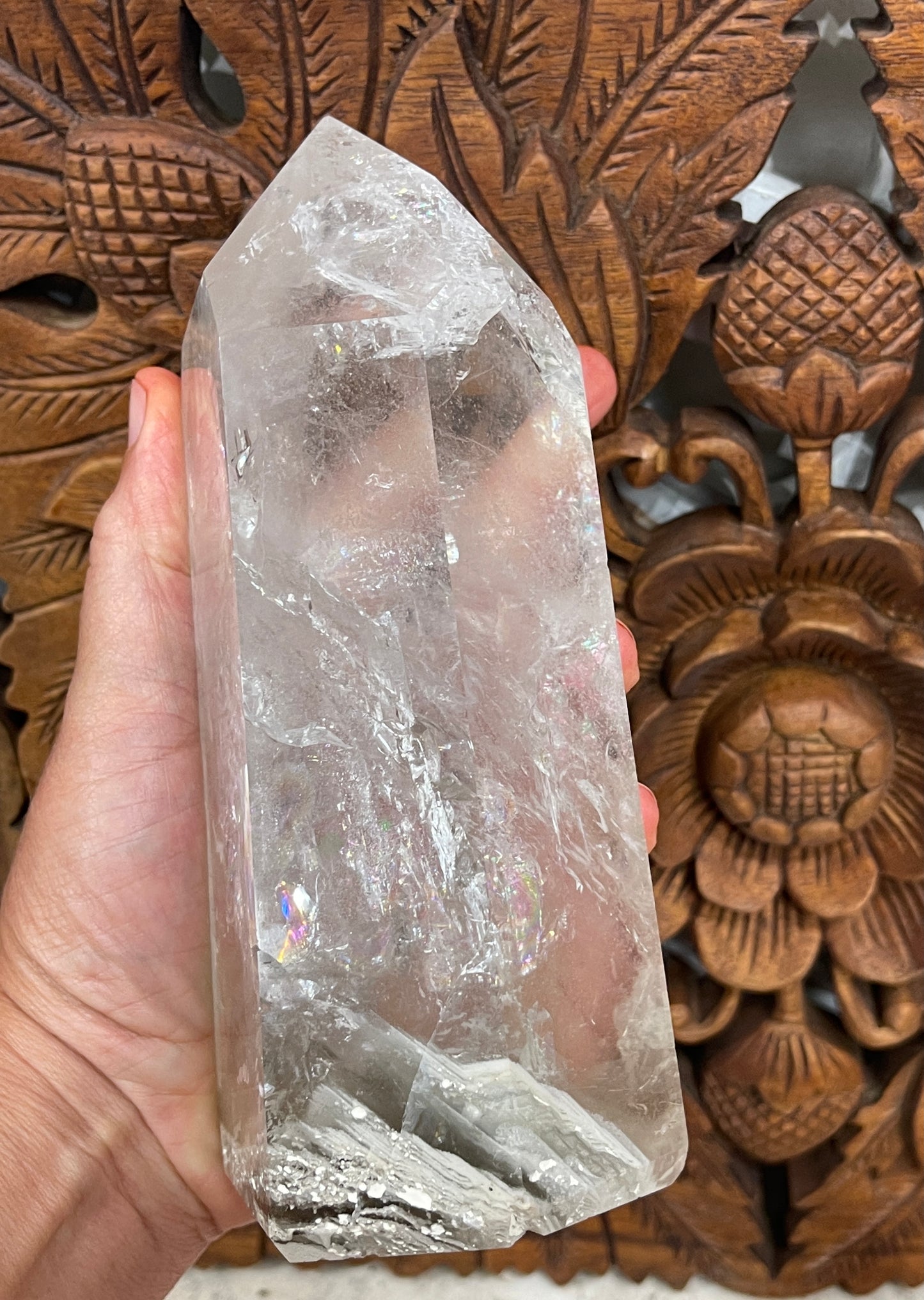 Quartz Crystal Points with Volcanic Ash layers