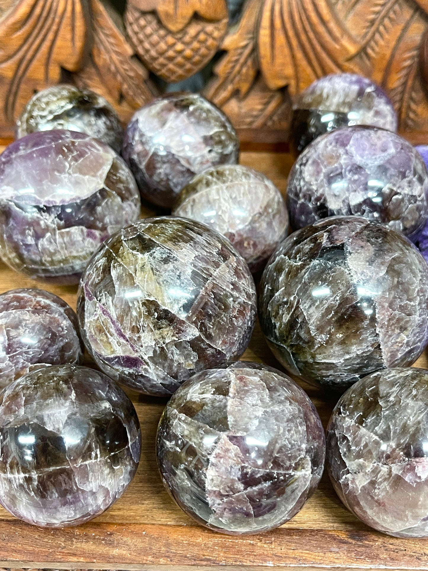 Cacoxenite Spheres from Brazil