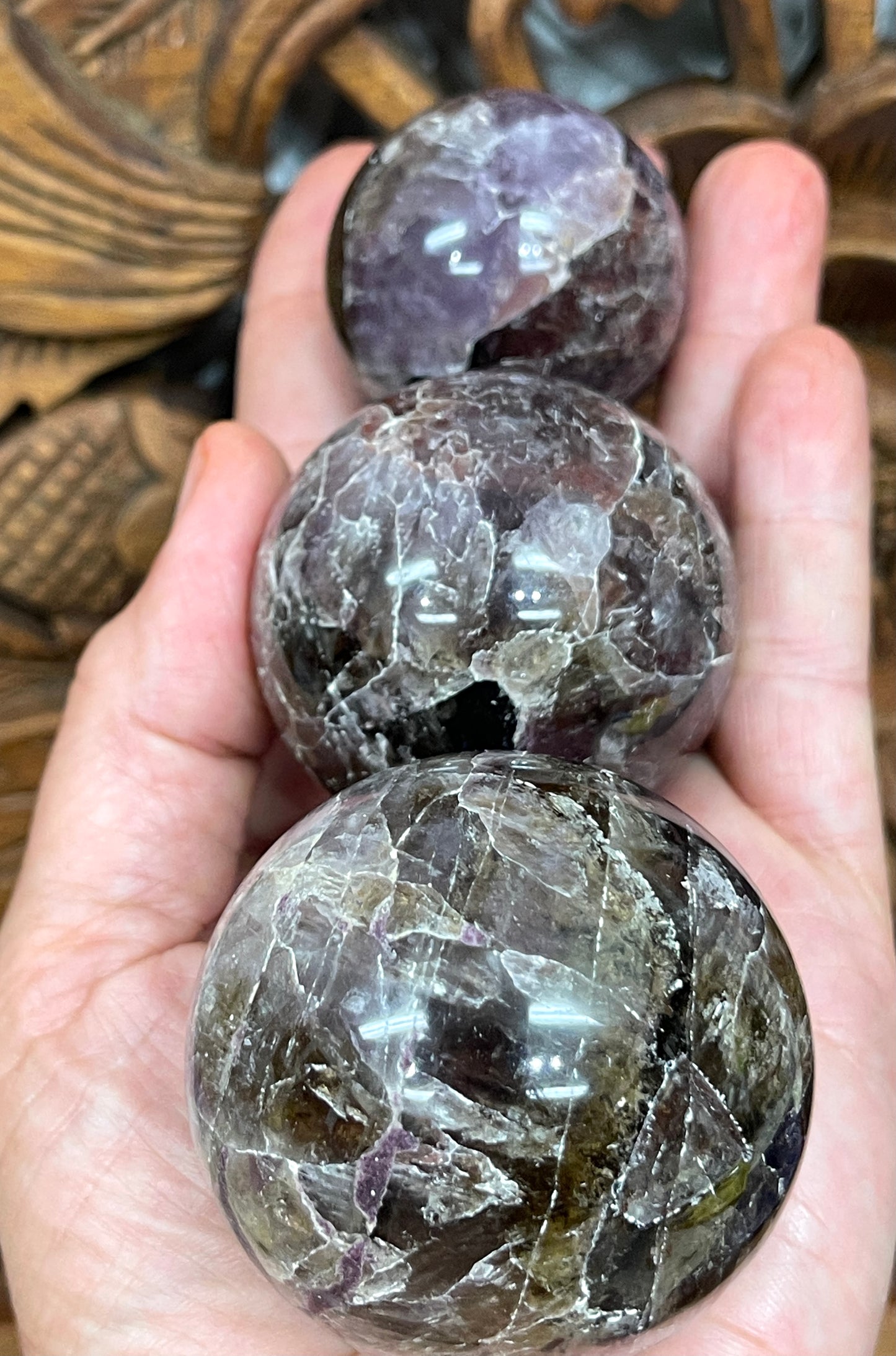 Cacoxenite Spheres from Brazil