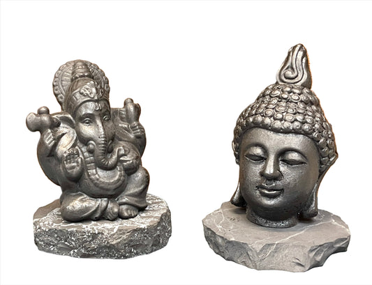 Shungite Buddha & Ganesh