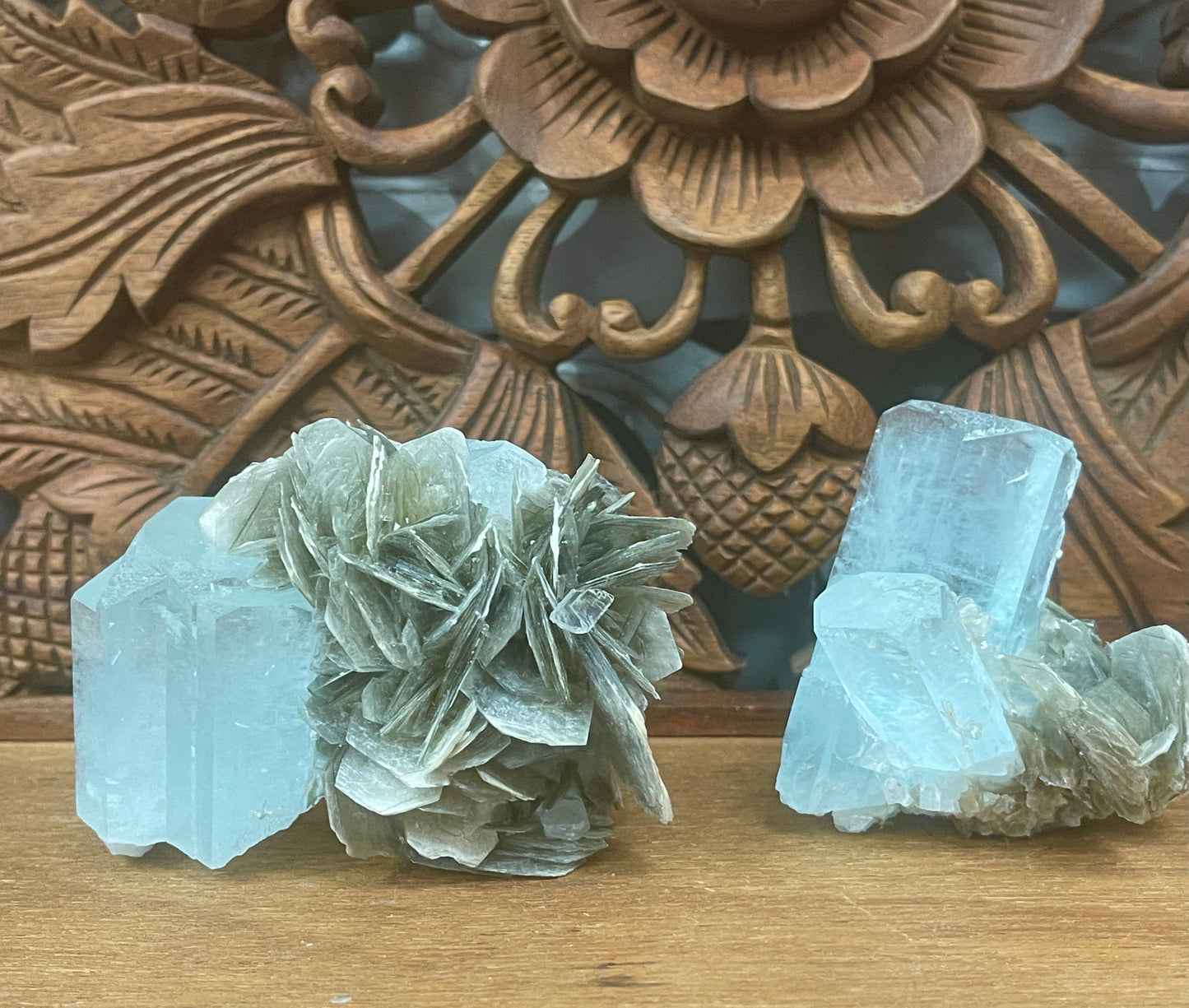 A++ Quality Aquamarine Specimens from Nagar Valley, Pakistan - 2 Available