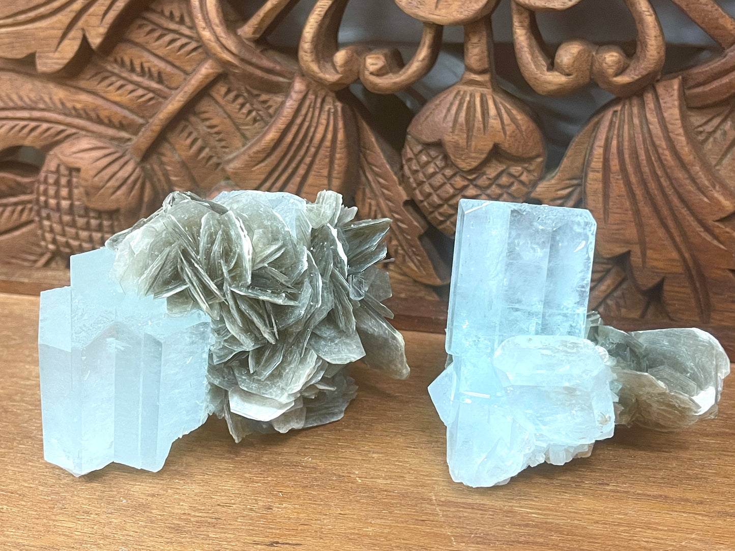 A++ Quality Aquamarine Specimens from Nagar Valley, Pakistan - 2 Available