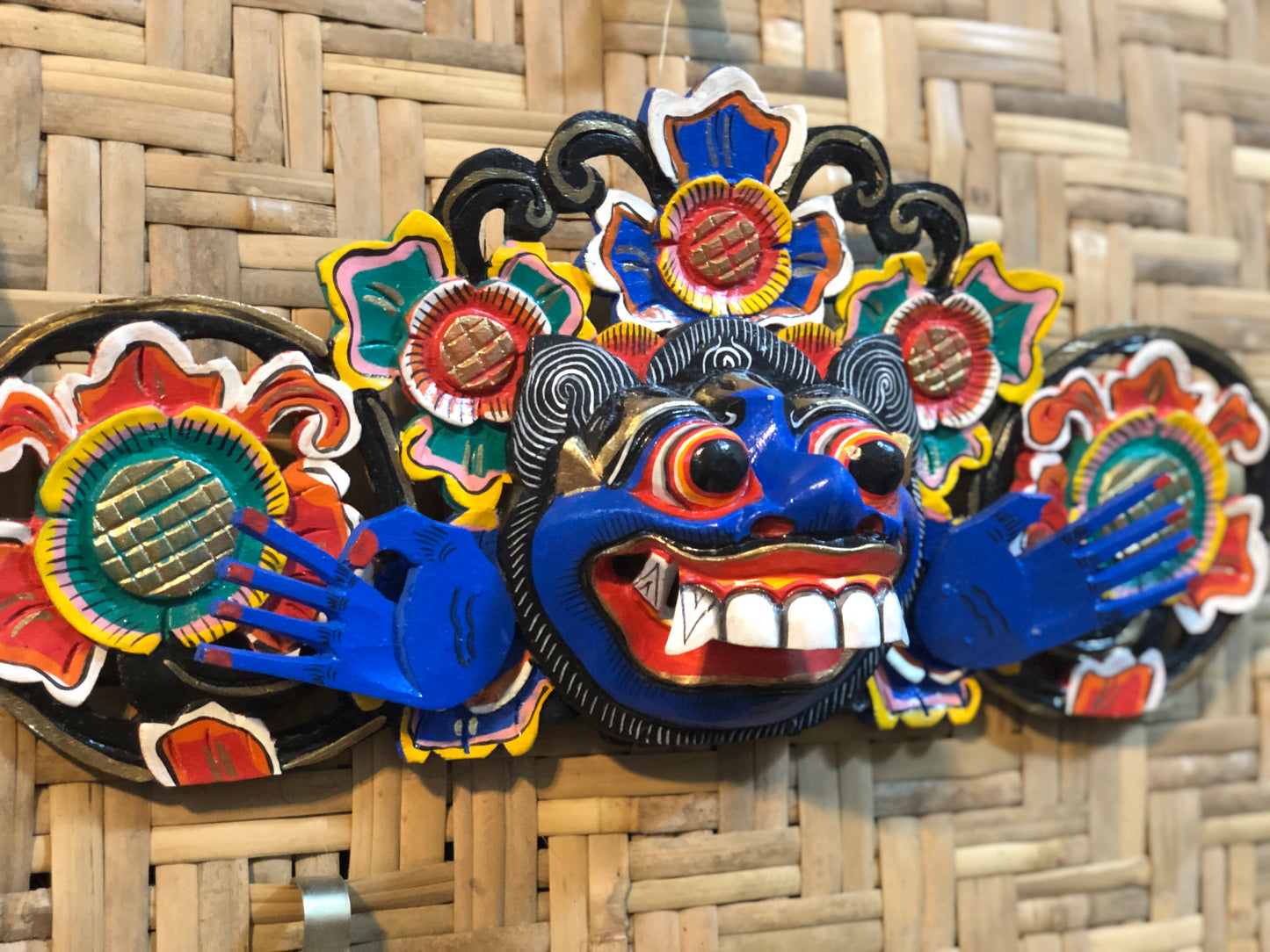 Hand Carved & Painted Boma Masks