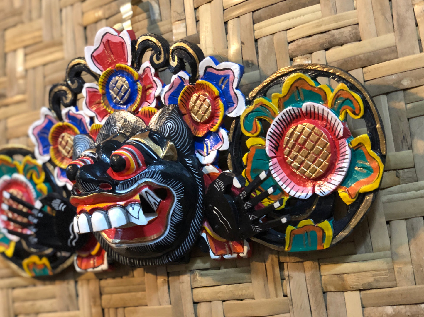 Hand Carved & Painted Boma Masks