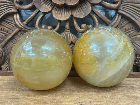 Golden Healer Quartz Spheres