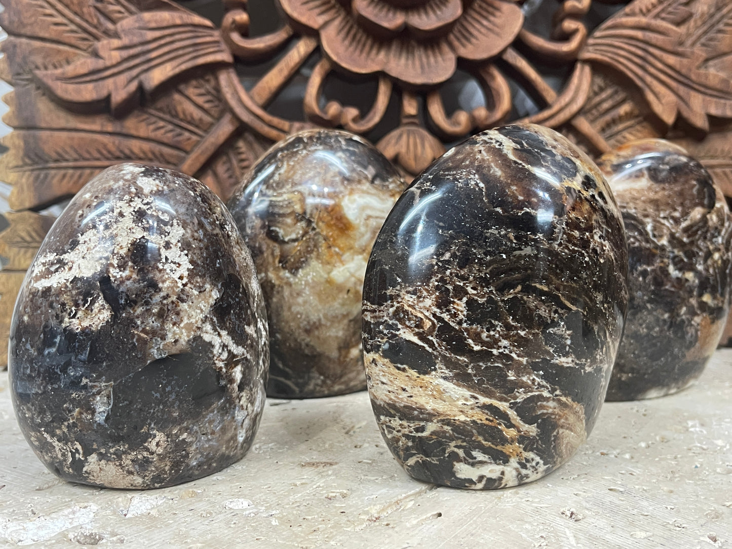 Black Opal Freeform Mountains - Available in 4 sizes
