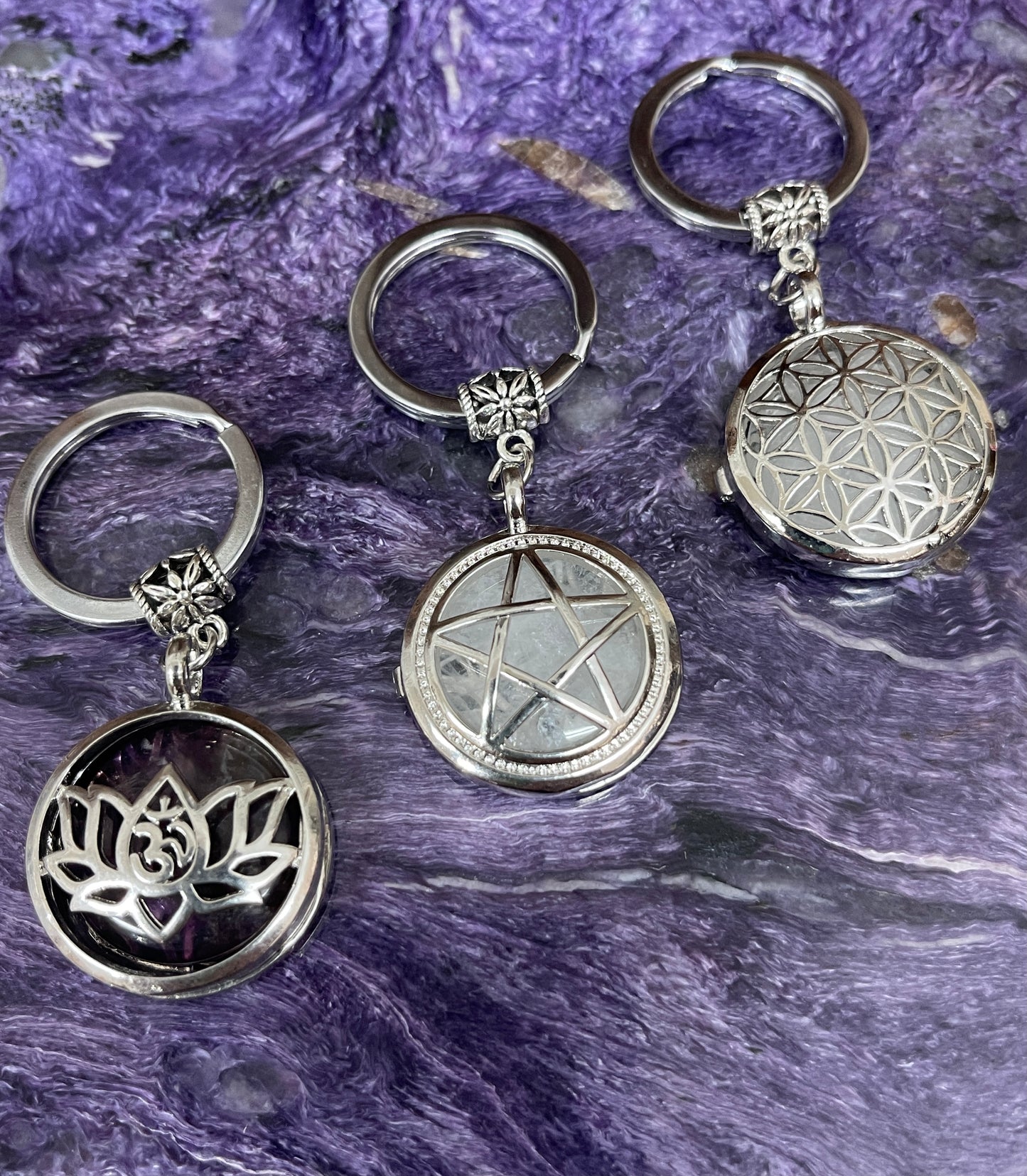 Locket Keychains- Available in 3 Designs