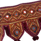 Rajasthani Embroidered Toran with Pom-Pom and Mirror