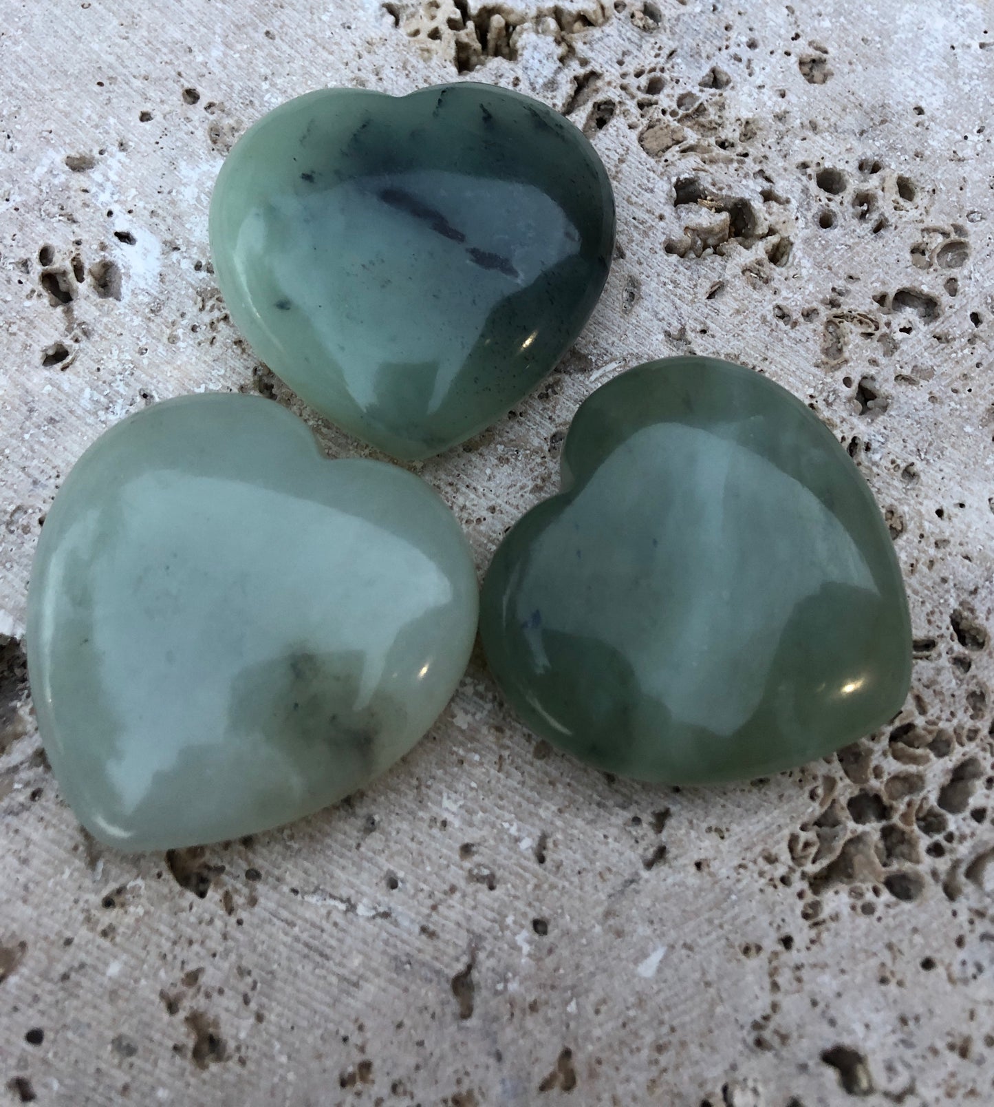 Large Jade Heart 50mm