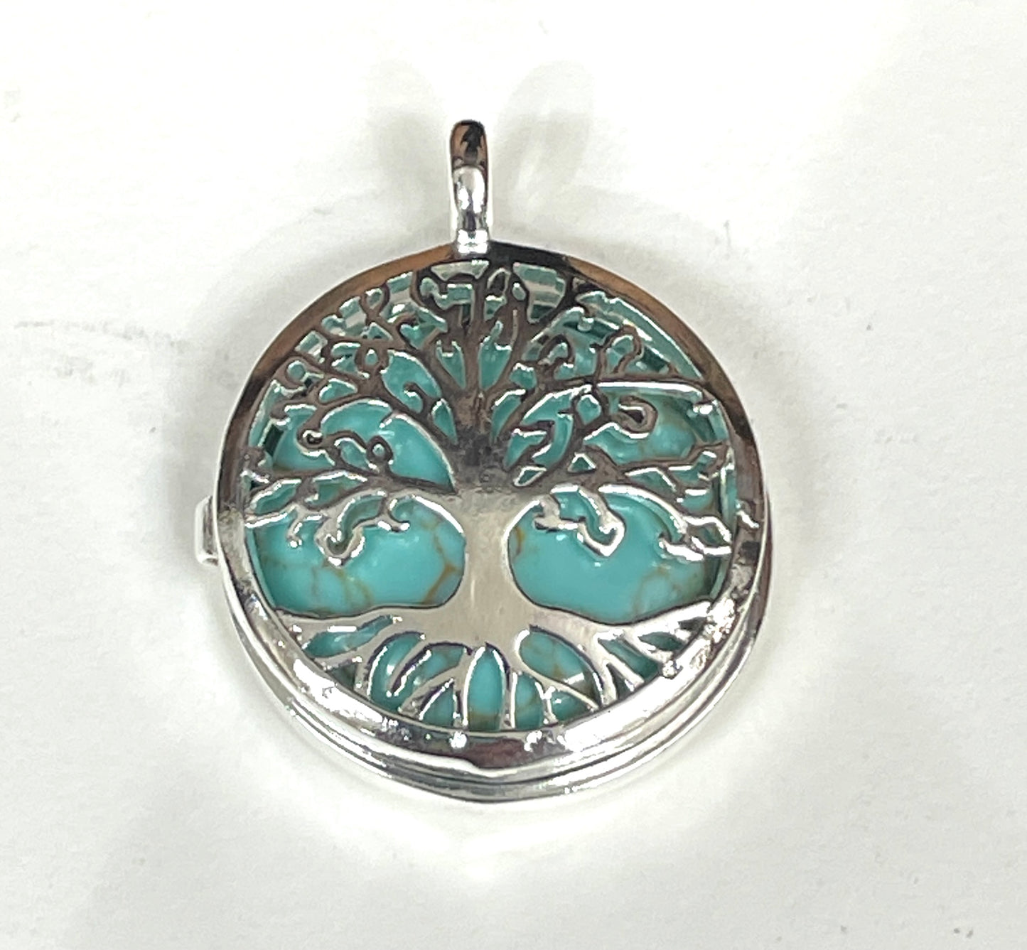 Crystal Cage Pendant with Tree of Life