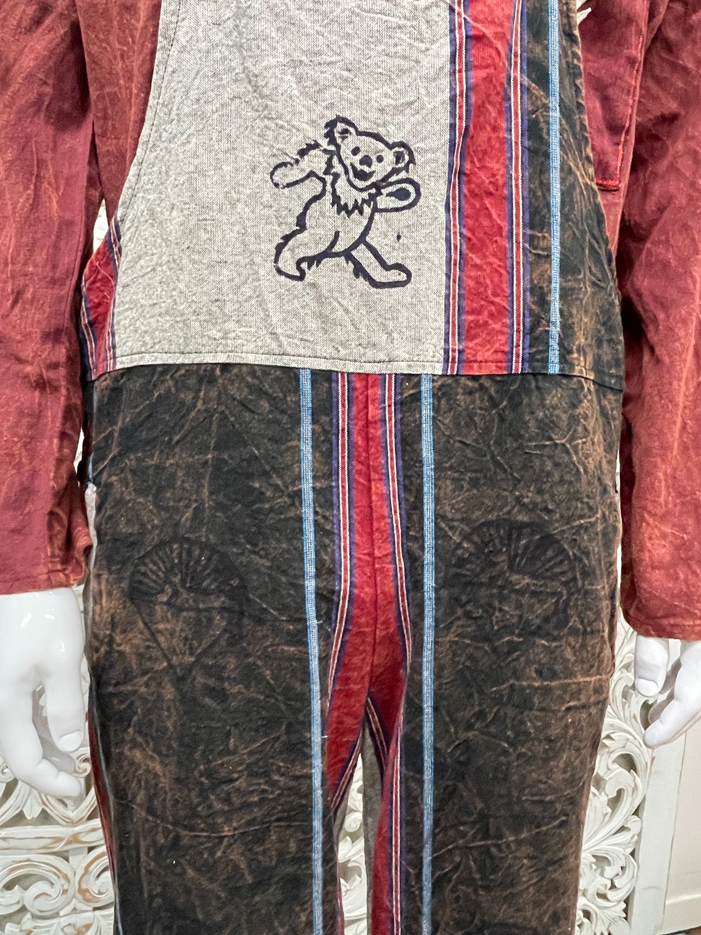 Shyama Overalls with Grateful Dead Block Print | 3 Colors