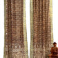Mocha & Olive Sari Curtain Panels