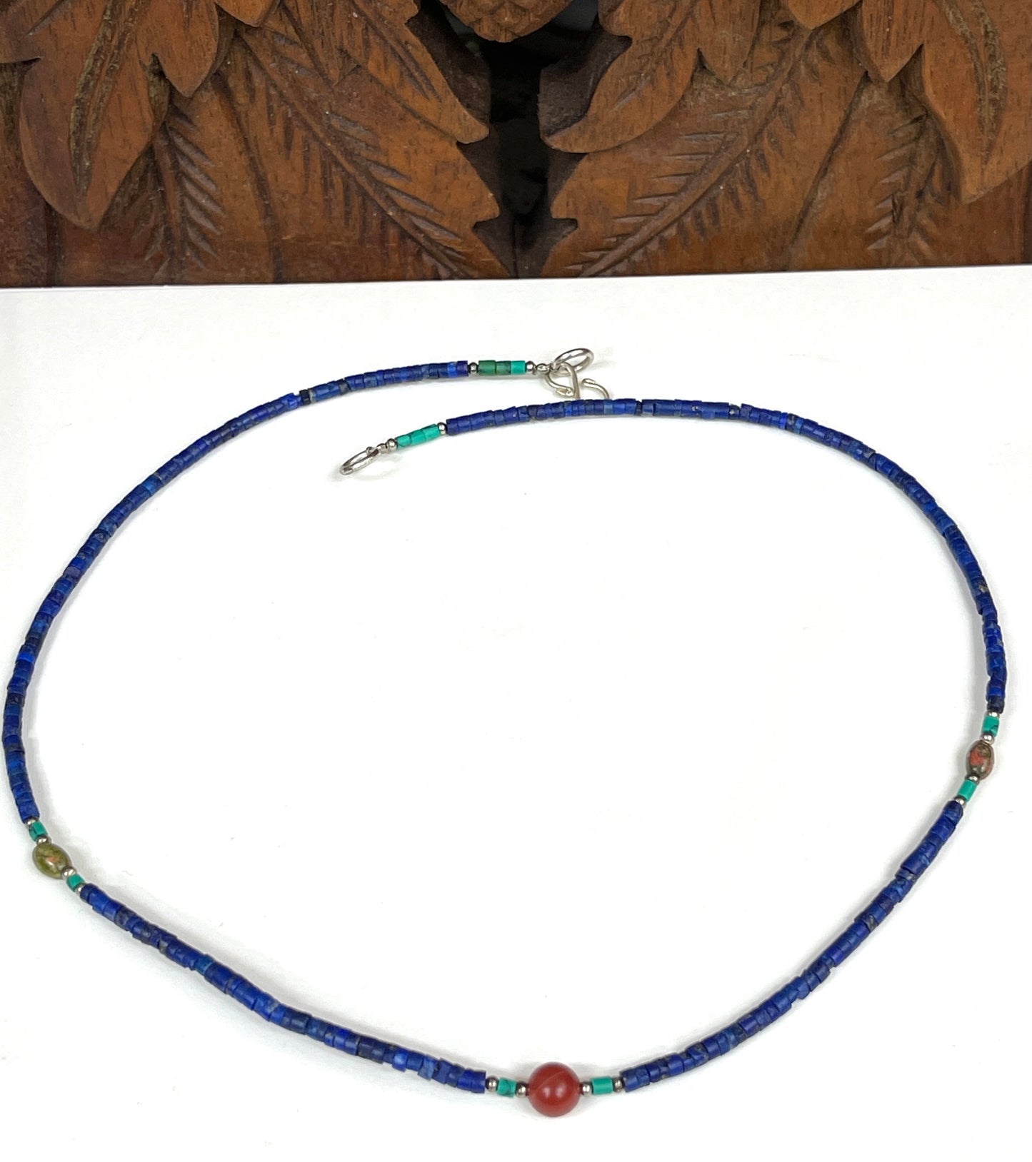 Lapis, Jade and Serpentine Necklaces