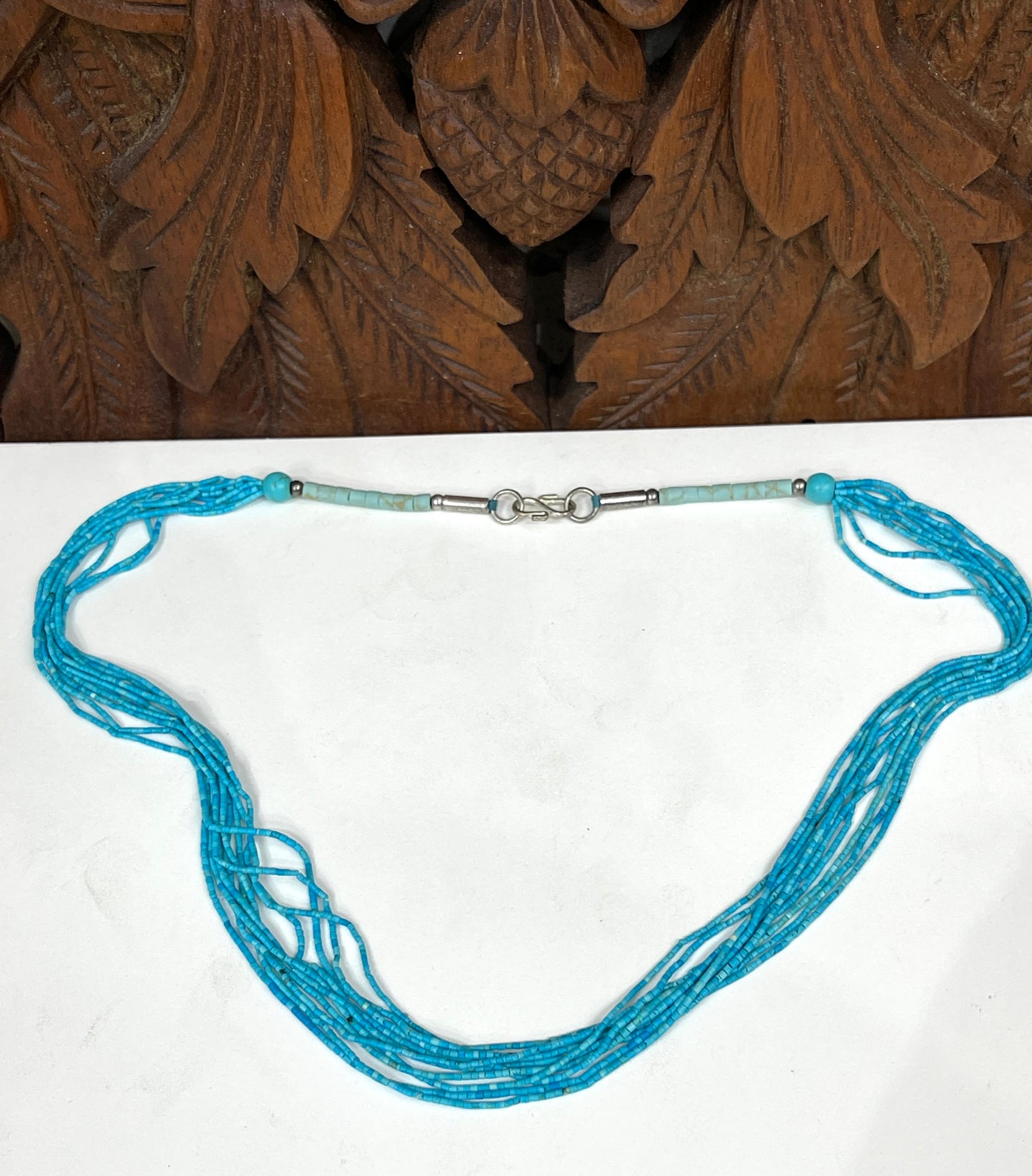 Turquoise, Jade or Lapis Multi Strand Heishi Necklaces