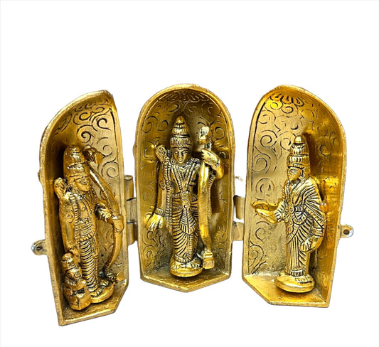 Altar Box Statue with Ram, Laxman and Sita